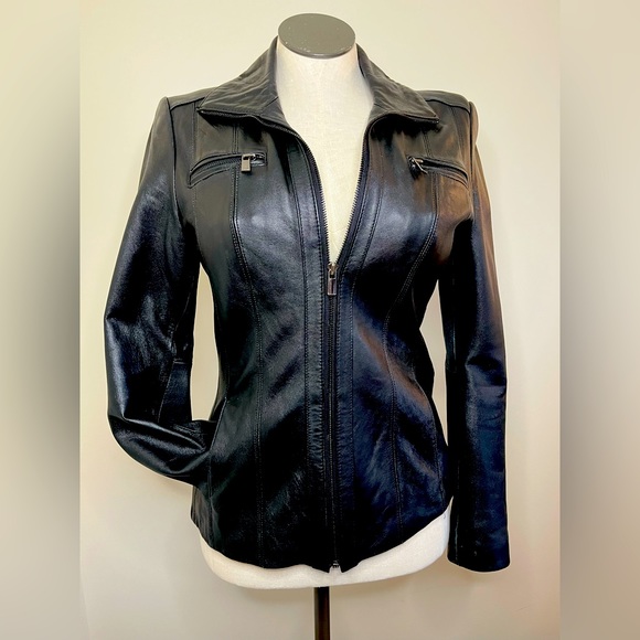 Avanti Jackets & Blazers - Avanti Genuine Black Leather Jacket. Size M.